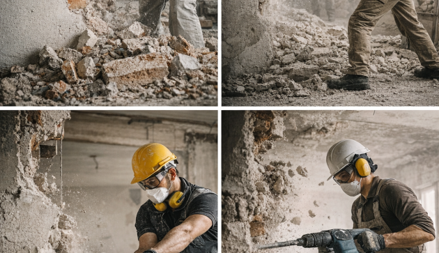 Demontaż i burzenie ścian w trakcie remontu